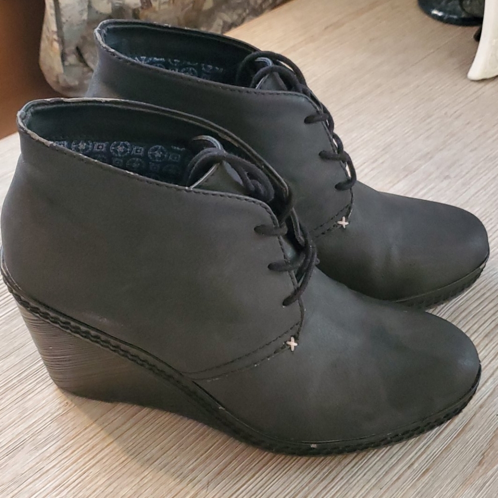 Dr Scholl's ankle BOOTIES sz 9, charcoal grey gray